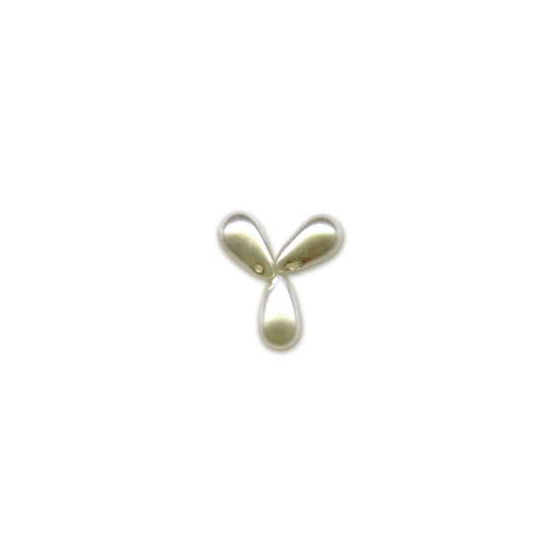 Voskované perly slzy 6x10mm Cream Pearl x 20ks