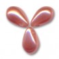 Voskované perly slzy 6x10mm Antique Rose x 20ks