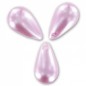 Voskované perly slzy 9x16mm Pink x 10ks