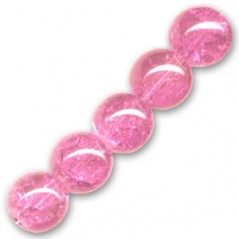 Praskačky korálky 6mm Light Rose x 25ks