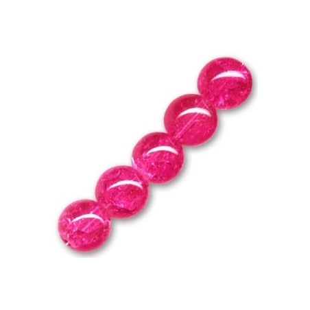Praskačky korálky 8mm Framboise x 20ks