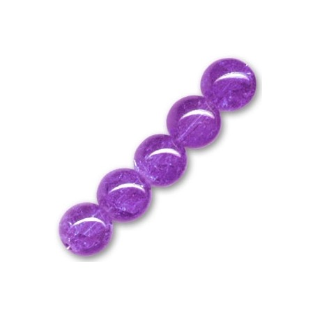 Praskačky korálky 8mm Purple x 20ks
