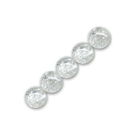 Praskačky korálky 10mm Crystal x 10ks