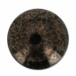 Sklenené kabošony Puca® 18mm Jet Luster Bronze x 1ks