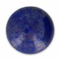 Sklenené kabošony Puca® 18mm Opaque Sapphire Luster Silver x 1ks