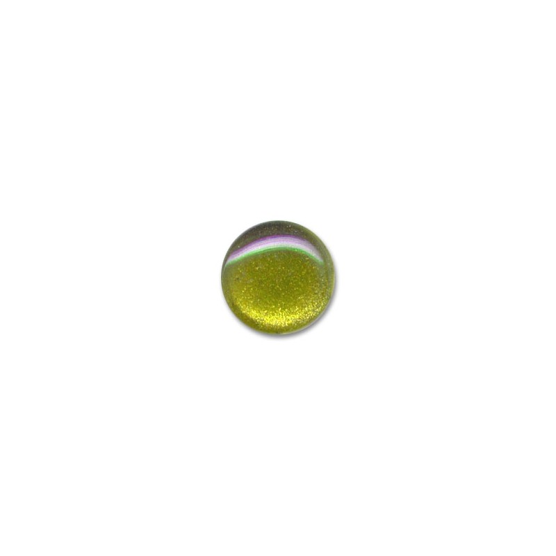 Trblietavé kabošony 16mm Olivine x 1ks