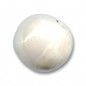 Keramická korálka 8mm Iridescent White x 1ks