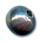 Keramická korálka 8mm Iridescent Black x 1ks