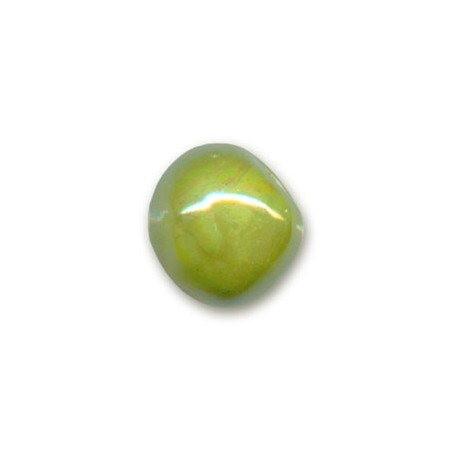 Keramická korálka 8mm Iridescent Green x 1ks