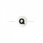 Keramické písmenká 8mm "Q" x 1ks