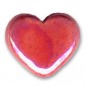 Keramické srdiečko 11x13mm Iridescent Red x 1ks