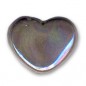 Keramické srdiečko 11x13mm Iridescent Grey x 1ks
