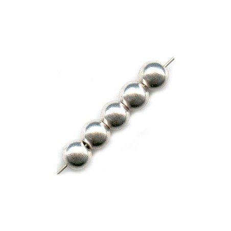 Kovové korálky 4mm starostriebro x 20ks