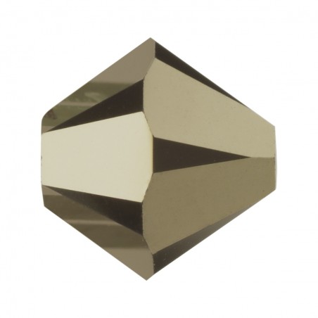 Swarovski 5328 6mm Crystal Metallic Light Gold 2X