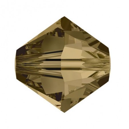 Swarovski 5328 6mm Crystal Metallic Bronze Shade 2X