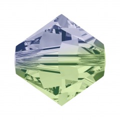 Swarovski 5328 8mm Provence Lavender - Chrysolite Blend