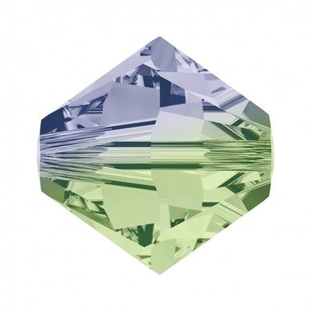 Swarovski 5328 8mm Provence Lavender - Chrysolite Blend