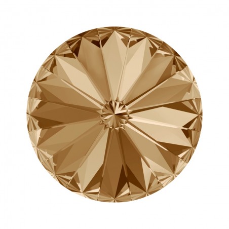 Swarovski 1122 Rivoli 6mm Crystal Golden Shadow