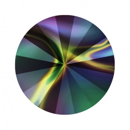 Swarovski 1122 Rivoli 6mm Crystal Rainbow Dark