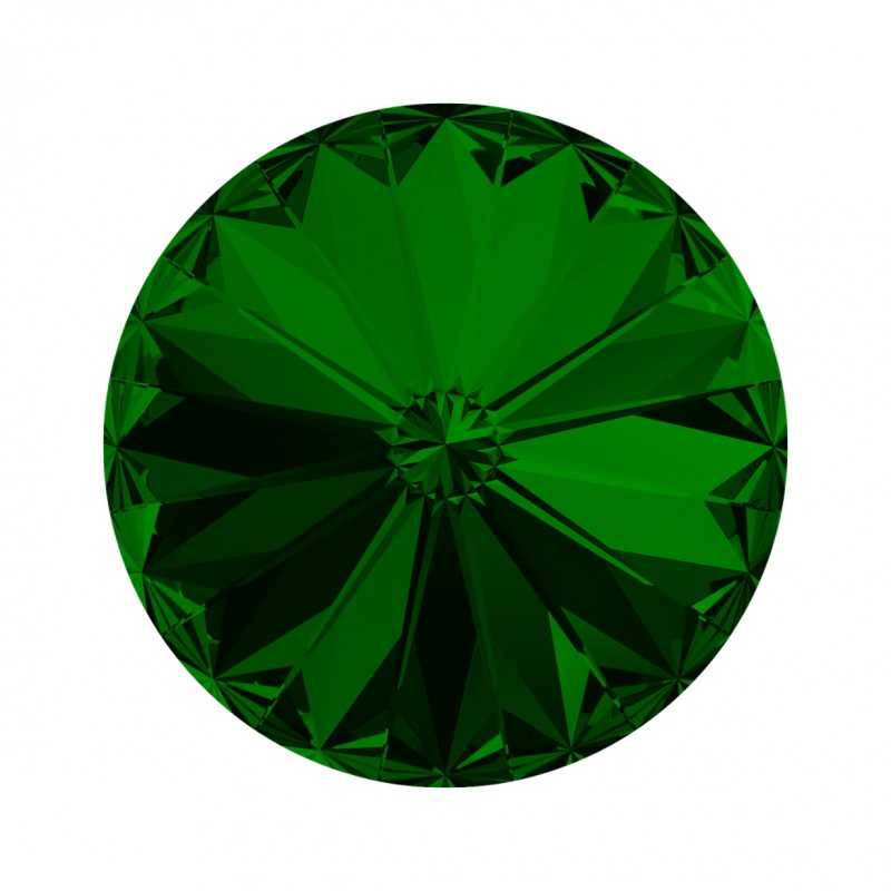 Swarovski 1122 Rivoli 12mm Dark Moss Green