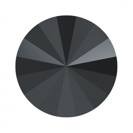 Swarovski 1122 Rivoli 12mm Jet Hematite