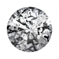Swarovski 1122 Rivoli 12mm Crystal Black Patina