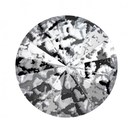 Swarovski 1122 Rivoli 12mm Crystal Black Patina