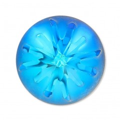 Swarovski 1695 Sea Urchin 14mm Crystal Bermuda Blue Semi Matt