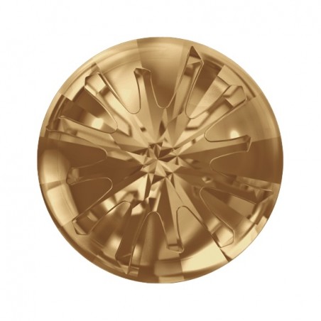 Swarovski 1695 Sea Urchin 14mm Crystal Golden Shadow Semi Matt