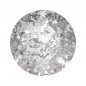 Swarovski 1088 Xirius Chaton 3mm Crystal Silver Patina