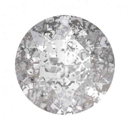 Swarovski 1088 Xirius Chaton 8mm Crystal Silver Patina