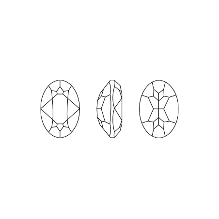 Swarovski 4120 Oval 8x6mm Aquamarine