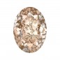 Swarovski 4120 Oval 14x10mm Crystal Rose Patina