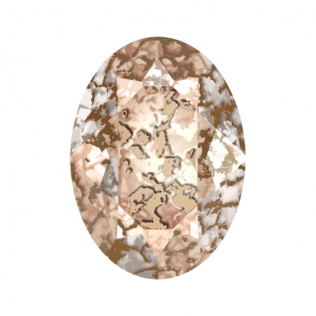 Swarovski 4120 Oval 18x13mm Crystal Rose Patina