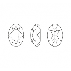 Swarovski 4120 Oval 25x18mm Black Diamond