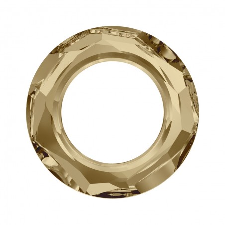 Swarovski 4139 Cosmic Ring 20mm Crystal Golden Shadow Unfoiled