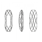 Swarovski 4161 Long Classical Oval 15x5mm Crystal  Foiled