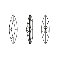 Swarovski 4200 Navette 11x3mm Siam