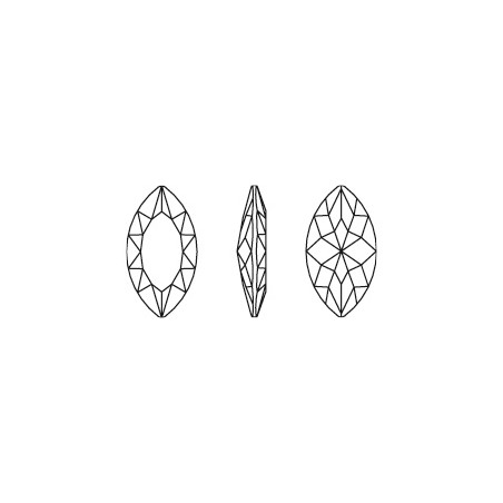 Swarovski 4227 Navette 32x17mm Crystal Volcano