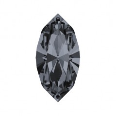 Swarovski 4228 Navette 10x5mm Crystal Silver Night