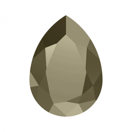 Swarovski 4320 Pear Fancy Stone 8x6mm Metallic Light Gold