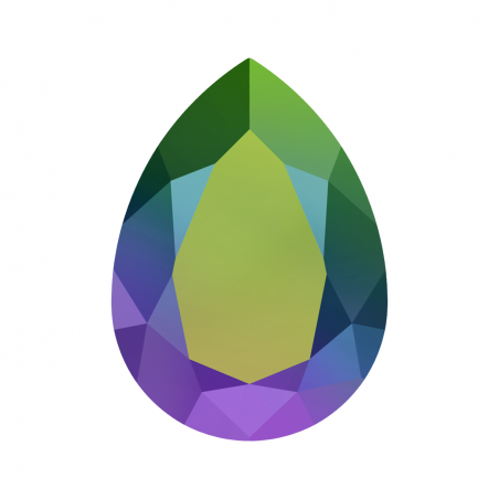 Swarovski 4320 Pear Fancy Stone 8x6mm Scarabeus Green