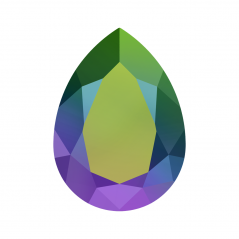 Swarovski 4320 Pear Fancy Stone14x10mm Crystal Scarabeus Green