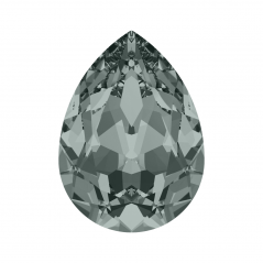 Swarovski 4320 Pear 14x10mm Black Diamond