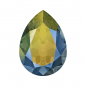 Swarovski 4320 Pear 14x10mm Crystal Iridescent Green