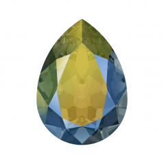 Swarovski 4320 Pear 18x13mm Crystal Iridescent Green