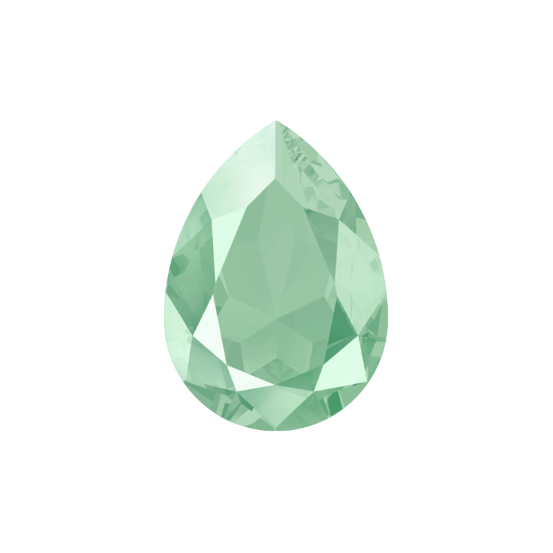 Swarovski 4320 Pear 18x13mm Crystal Mint Green