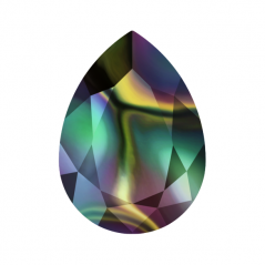 Swarovski 4320 Pear 18x13mm Crystal Rainbow Dark