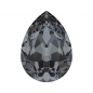 Swarovski 4320 Pear 18x13mm Crystal Silver Night