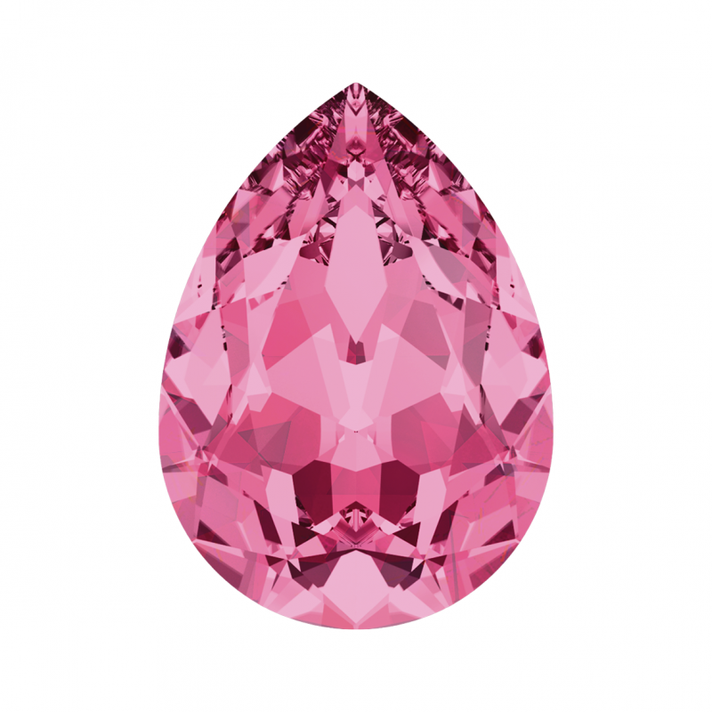 Swarovski 4320 Pear 18x13mm Rose